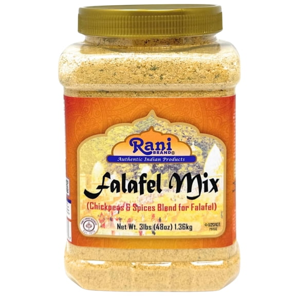Rani Falafex Mix (Chickpeas & Spices Blend for Falafel) 48oz (3lbs) 1.36kg PET Jar ~ All Natural | Gluten Friendly | NON-GMO | Kosher