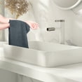 thumbnail image 5 of Unique Bargains Cotton Striped 2 Pc Hand Towel Highly Absorbent Dark Grey, 5 of 8
