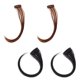 thumbnail image 1 of unbranded 4Ud Peluca Natural De Flequillo Negro Con Chic Para Decorar Y Usar, 1 of 7