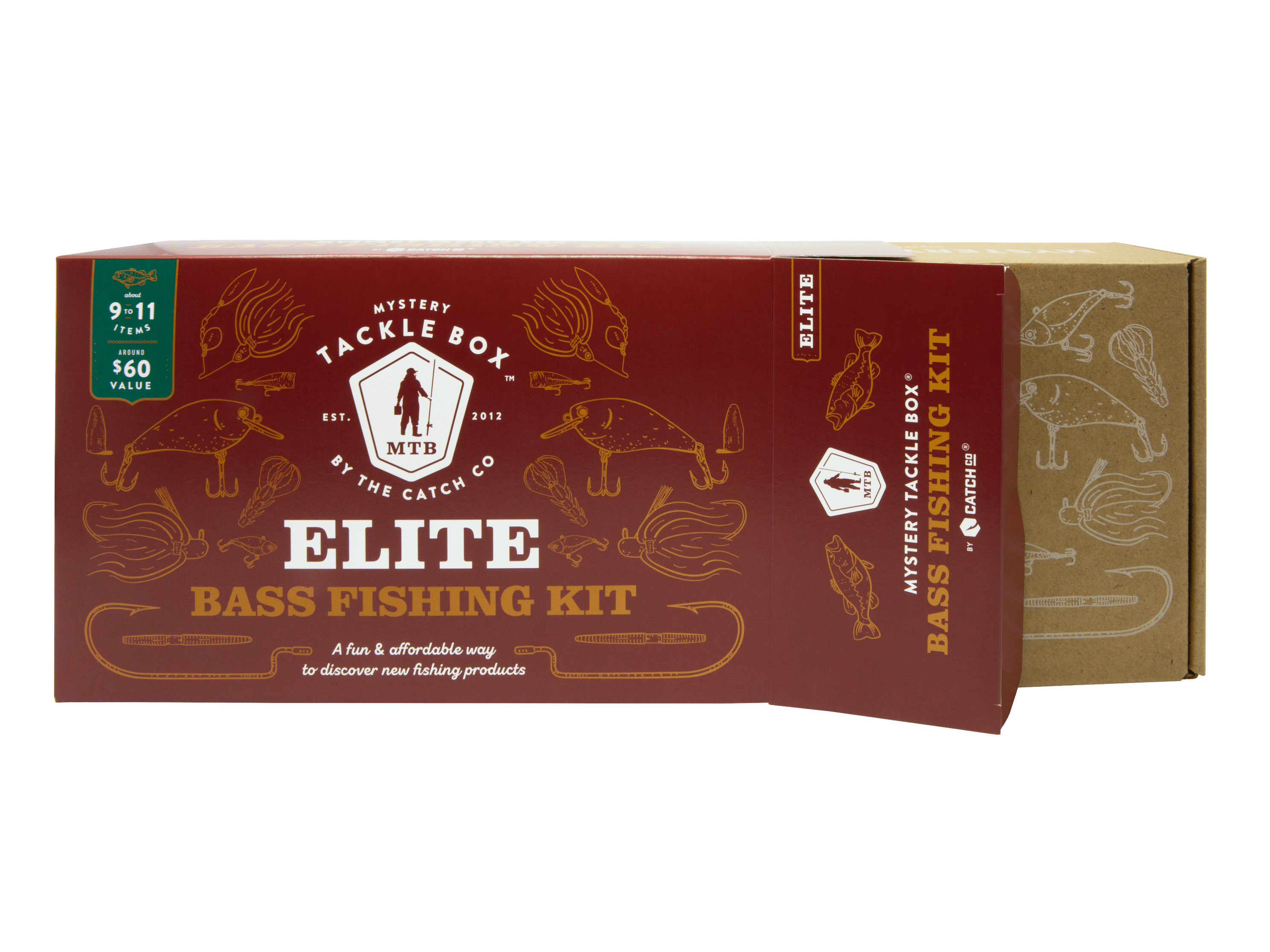 Mystery Tackle Box Elite Bass Fishing Lure Kit - Lead Free