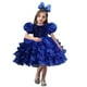 thumbnail image 5 of Vestido de princesa con mangas abullonadas y lentejuelas para niños, vestido de boda, pasarela, disfraz de presentadora, 5 of 5