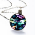 thumbnail image 6 of Dragonfly Necklace Personalized Custom Photo Round Pendant Adjustable Stainless Steel Necklaces with Gift Box for Men Women Mothers Valentine's Jewelry Gift, 6 of 6