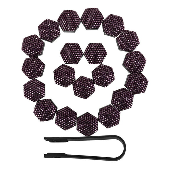 FONDOTIN Lug Bolt Caps Purple ABS 20pcs Lug Nut Covers