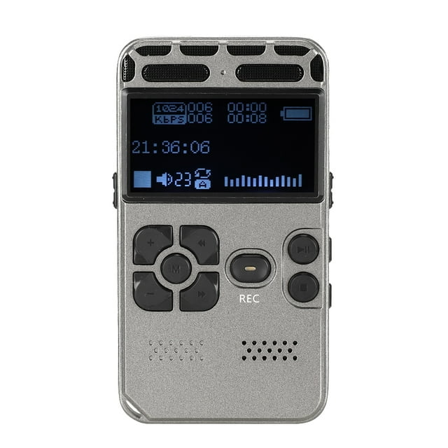 Grabadora de voz digital, 3.7V 8G 2.0in Color Reducción de ruido Grabadora de voz Grabadora de voz Máxima comodidad Jadeshay A