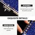 thumbnail image 4 of Haosy Deep Blue Sparkling and Shining Notebooks 1-subject Journal 60 Sheets A5 College Ruled Paper Detachable Ring 8.3"x5.7", 4 of 8
