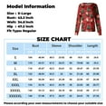 thumbnail image 2 of Qwertyu Christmas Scrub Jacket for Women Plus Size Christmas Print Button Long Sleeve Hoilday Workwear with Pocket Mint Green 2XL, 2 of 4