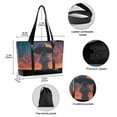 thumbnail image 2 of FORMRS Canvas Laptop Tote Bag for Women with 15.6" Computer Compartments Shoulder Handbag, Astronaut at Dawn, 2 of 7