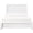 White, variant on Queen size bed, white faux wood | Bedroom aesthetics, 3D printed texture highlight