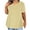 Tops for Women Plus Size-Yellow, variant on Homenesgenics Tops for Women Plus Size,Tunic Tops for Women,Crop Tops for Women Plus Size Eyelet for Women Sexy-Neck Blouse Solid Casual Loose Summer Short Sleeve Blouse Red XXXL