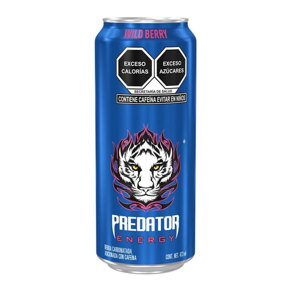 Bebida energética Predator WildBerry 473 ml