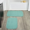 thumbnail image 2 of Garland Rug Gramercy Washable Bath Rug Set, 2 Piece (20"x34" & 17"x24") Sea Foam, 2 of 8