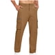 thumbnail image 1 of Pantalones largos para hombre, lisos, informales, con bolsillos, botones y cremallera, cintura elástica, rectos, para exteriores, cargo, de poliéster., 1 of 5