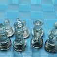 thumbnail image 4 of shieny International Glass Chess Set 10 Inch Chess Board and 32 Clear Glass Pieces Chess Gift for Adults Beginners, 4 of 7