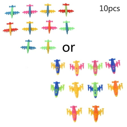 10 Pcs Mini Plastic  Plane Fighter Aircraft Model Toy  Gifts Kids