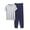 Beige, variant on Men's Short Pajama Sets 2 Piece Casual Crewneck Short Sleeve Sleepwear with Jogger Pants Solid Breathable Loungewear Summer Soft Matching Set