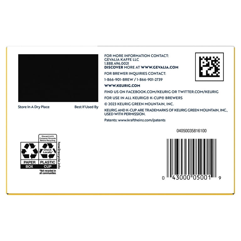 Gevalia Signature Blend Mild Light Roast K-Cup Coffee Pods for