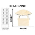 thumbnail image 2 of Unfinished Wood Tiki Bar Shape - Craft - up to 36" 46" / 3/4", 2 of 5