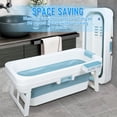 thumbnail image 7 of Wliqien 51 inch Foldable Bathtub, Portable Bathtub for Adult, Large Collapsible Tub with Flip-up Handle, Freestanding Surround Collapsible Bathtub, No Lid, Hot Bath, Ice Bath, 7 of 7