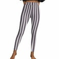 thumbnail image 7 of Guluxicc Women Leggings Stretch Tummy Control High Rise Yoga Pants Halloween Striped Leggings, 7 of 7