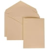 JAM Paper Wedding Invitation Set, Medium, 5 1/8 x 7 1/4, Ivory Card with Ivory Envelope and Ivory Lily, 50/pack