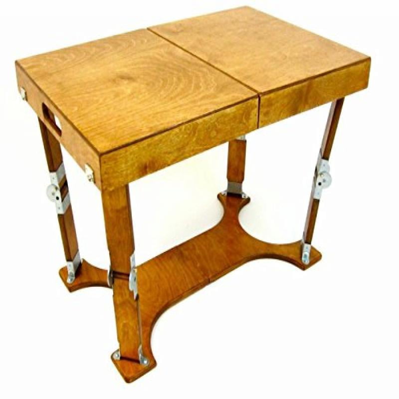 Spiderlegs Hand Crafted And Walnut Oak Finish Folding Coffee Table