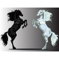 thumbnail image 2 of Two Rear Horses Wall Mural by Wallmonkeys Peel and Stick Graphic (36 in W x 27 in H) WM105581, 2 of 4