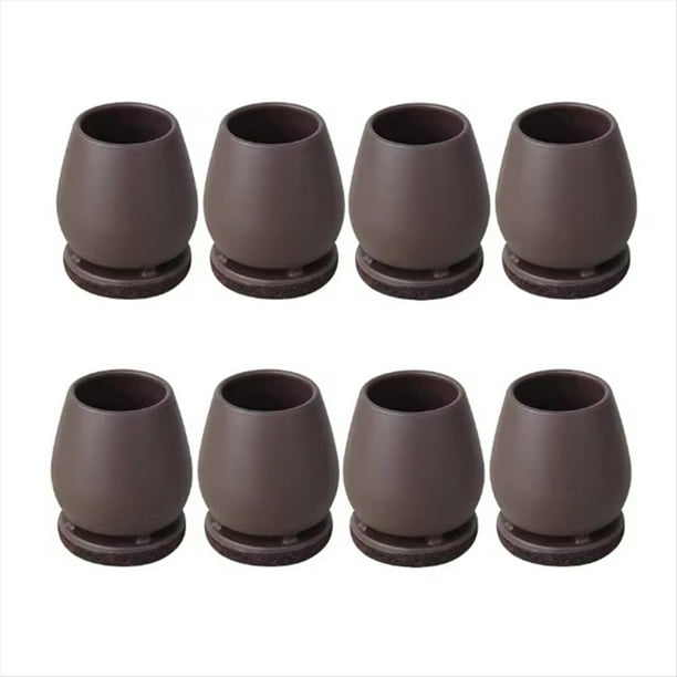 Protectores de Silicona para Patas de Silla con Almohadillas de Fieltro, Fundas para Pies de Muebles para Proteger el Piso, Se Adaptan A Patas de Mesas y Sillas