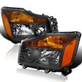 thumbnail image 2 of SPEC-D TUNING Black Headlights Amber Compatible with 2004-2015 Nissan Titan, 2004-2007 Armada, L+R Pair Head Light Lamp Assembly, 2 of 4