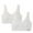 White, variant on Bovxnpu Summer Girls Underwear, Cotton Training Bras for Girls, Girls' Bra Girls' Developmental Stage Adolescent Sports Shock-absorbing Bra 16 Years