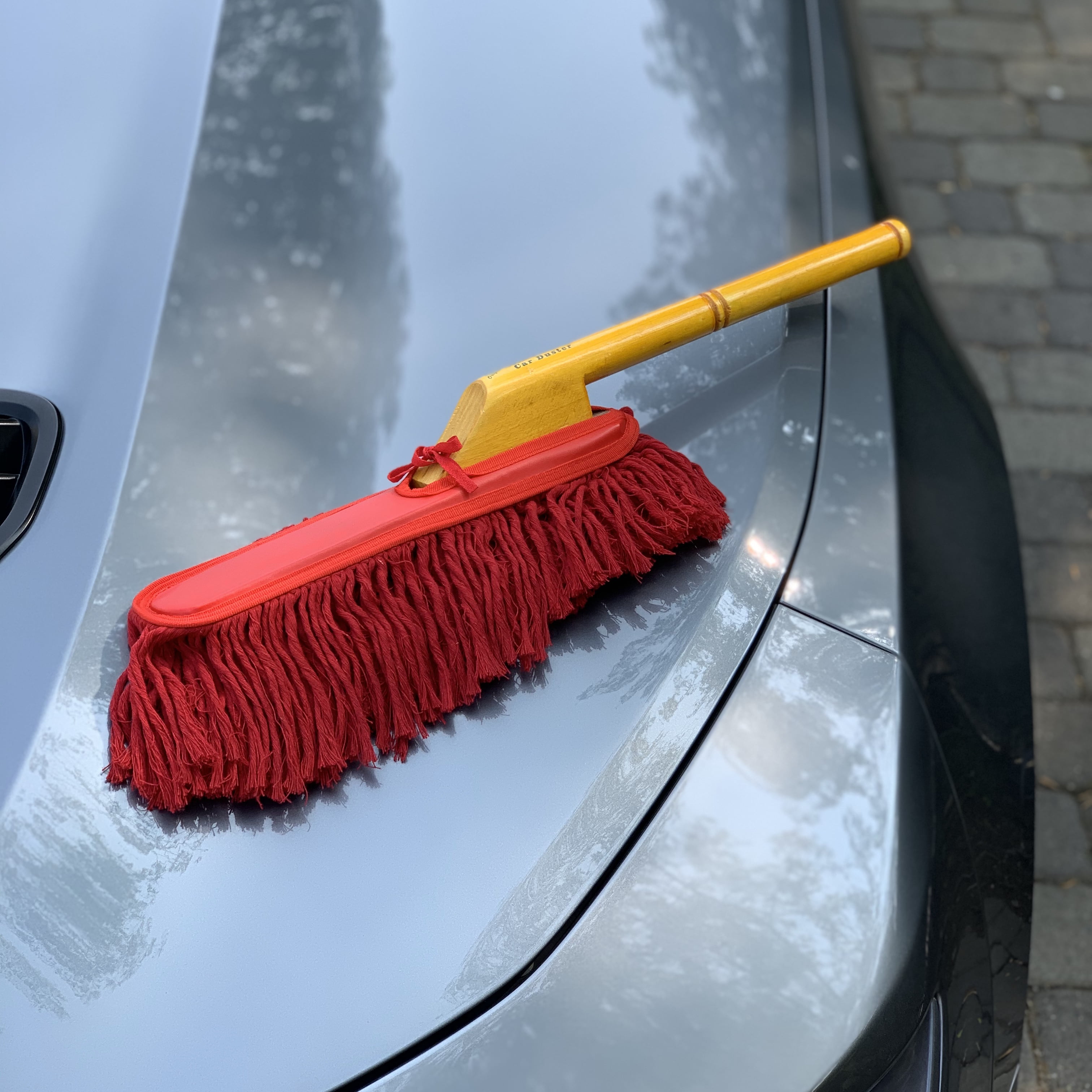 The Heritage Edition 86242 California Car Duster Wooden Handle Soft Cotton  Mop - California Car Cover Co.
