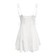 thumbnail image 4 of Minivestido corsé de verano para mujer - Sin mangas, sin espalda - Dobladillo con volantes - Tirantes con lazo - Fiesta/club - S-XL, 4 of 5