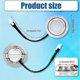 thumbnail image 2 of Stainless Steel LED Light Bulbs for 2-Piece Range Hoods Kitchen Range Hood Light Replacement, 2 of 5