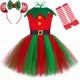 thumbnail image 3 of Disfraz de elfo navideño para niños, vestido de princesa con tutú elegante, ropa navideña para niñas pequeñas, traje de fiesta de Navidad para bebés, regalo, 3 of 5