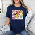 thumbnail image 5 of Teach Love Inspire T-Shirt, Retro Brushstroke White, Natural, and Navy Tee for Passionate Teachers, 5 of 8