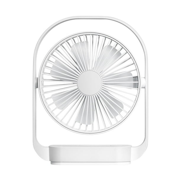 onlyliua Liquidación Ventilador de Escritorio Silencioso para Oficina, Luz Nocturna, Ventilador Portátil Recargable con Puerto Usb