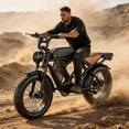 thumbnail image 3 of ASKGO Electric Bike for Adults, 750W Rated Dirt Bike, 48V/20AH Battery, 20"x4" Fat Tire, 28MPH Max Speed, 65 Miles Range, UL2849 Certified, Ages 16+, 3 of 11