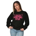 thumbnail image 3 of Deer Hunting Diva Antler Season Women Crewneck Sweatshirt Brisco Brands L, 3 of 5