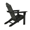 thumbnail image 5 of LuXeo Marina Outdoor Traditional Plastic Adirondack Chair in Black, 5 of 8