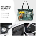 thumbnail image 2 of Kdxio Paper Fox Crow Fantasy for Beach Bag for Women Large Beach Tote Bag Waterproof Sandproof Swim Bag with Zipper Pockets Beach Vacation Travel, 2 of 6