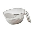 thumbnail image 3 of DOMELAY Rice Washing Colander Home Fruit Vegetables Drain Basket Rice Washing Basket Gray, 3 of 9