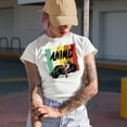 thumbnail image 2 of Anime with Motorcycle Rider, Heather Grey T-Shirt, 2XL, 2 of 5