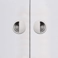 thumbnail image 4 of Set Of 4 Silver Stainless Steel Recessed Handles Round Sliding Door Handle 50mm With A 40 X 20mm, 4 of 4