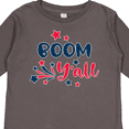 thumbnail image 4 of Inktastic 4th of July Boom Y'all with Red White and Blue Stars Boys or Girls Long Sleeve Toddler T-Shirt, 4 of 5