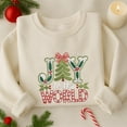 thumbnail image 2 of Christmas Joy To The World Embroidered Sweatshirt, Christian Christmas Embroidered Shirt, Merry Christmas Hoodie, Winter Holiday Gift, 2 of 5