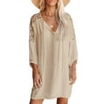 thumbnail image 2 of Vestido corto casual,Vestido corto con cuello en V para mujer Vestido corto con cuello en V de verano Vestido corto casual de verano Diseño elevado, 2 of 6