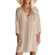 thumbnail image 2 of Vestido Con Cuello En V Para Mujer, Ropa Cómoda, Vestido Corto Informal De Verano, Poliéster Suave, Agradable Para La Piel Para La Cita, 2 of 6