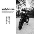 thumbnail image 4 of Toddmomy Silver 2Pcs Motorcycle Mirror Conversion Screws with Special Coating for Rearview Mirror Attachment, 4 of 8