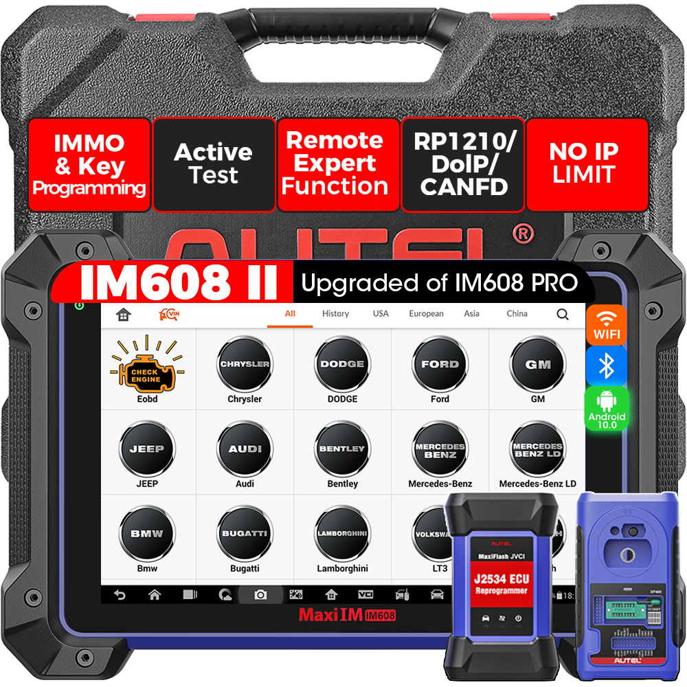 Autel MaxiIM IM608 II Pro IMMO Key Fob Programming Car Diagnostic Scan