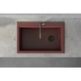 thumbnail image 6 of Ruvati 33 x 22 inch Drop-in Topmount Single Bowl Kitchen Sink Carnelian Red, 6 of 10