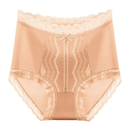 

Gubotare Panties For Women Womes Lace Underwear Panties Soft SeamlessTrim Briefs Hipster Panties For Ladies Gold M
